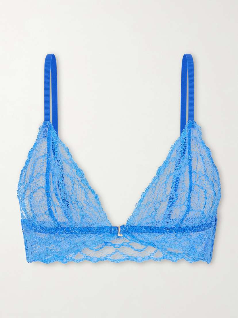 Kiki de Montparnasse Mon Cheri Lace Soft-cup Triangle Bra