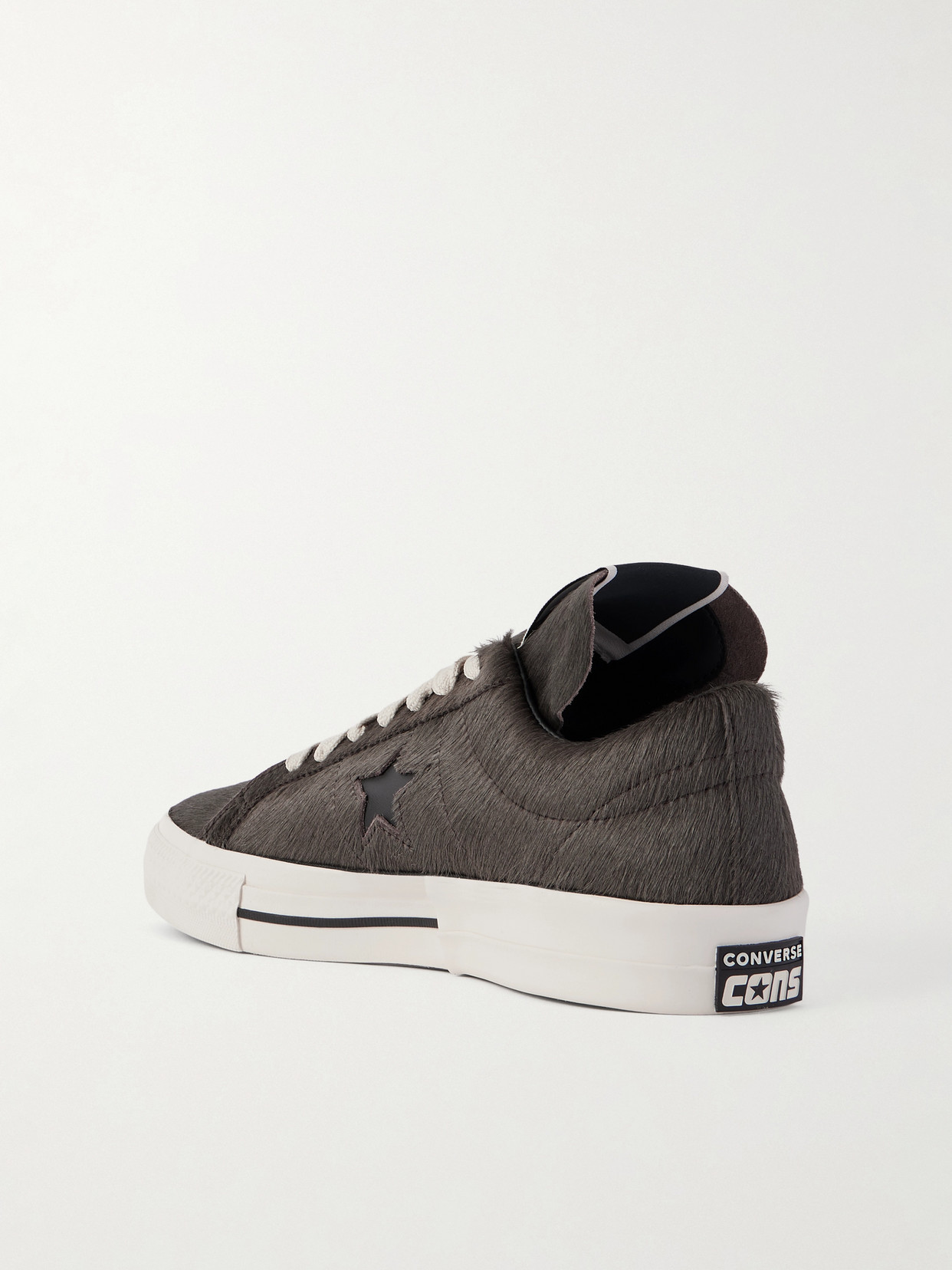 Rick Owens X Converse Drkshdw One Star Pro Ox Calf Hair Sneakers In Brown