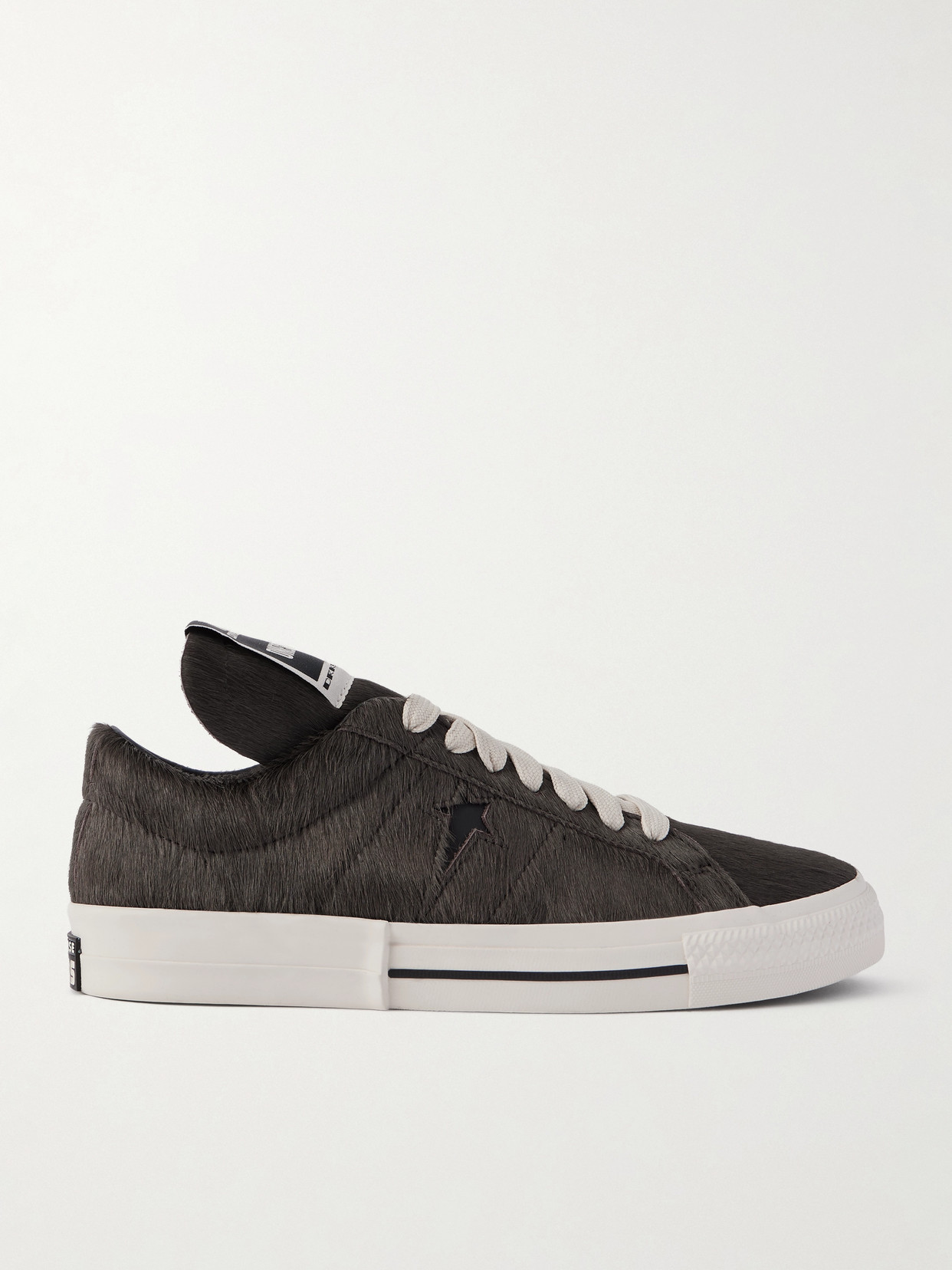 Rick Owens X Converse Drkshdw One Star Pro Ox Calf Hair Sneakers In Brown