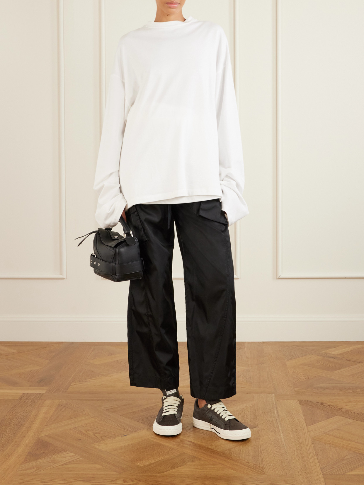 Rick Owens X Converse Drkshdw One Star Pro Ox Calf Hair Sneakers In Brown