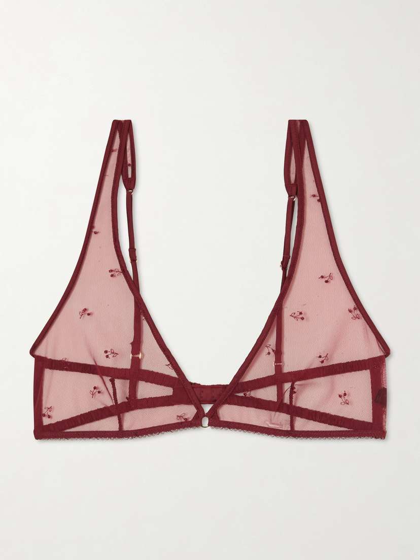 Kiki de Montparnasse Cerise Lace Bra