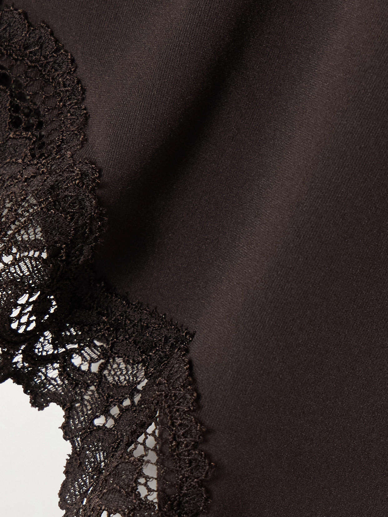 Skims Fits Everybody Lace Boy Shorts In Brown