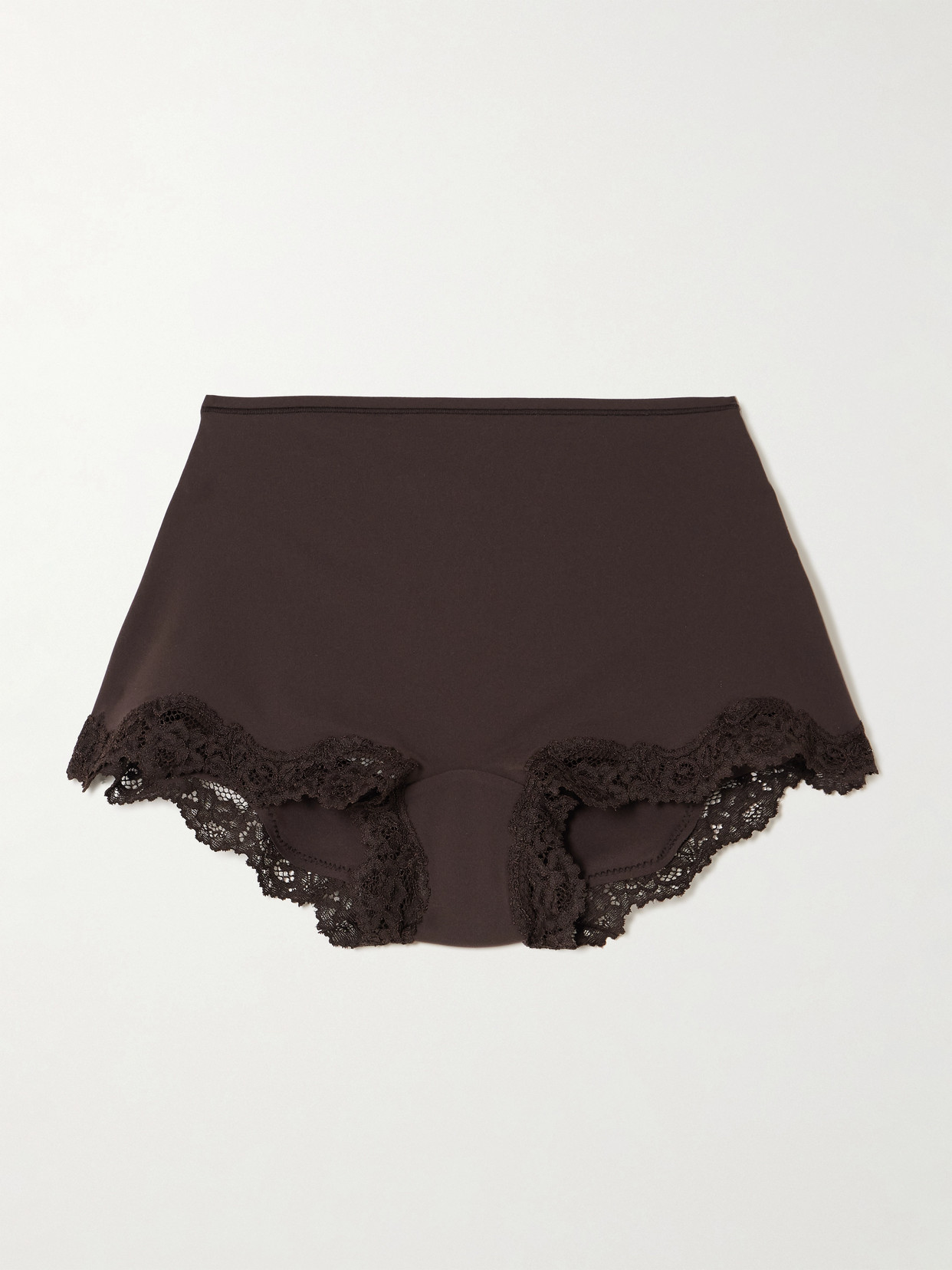 Skims Fits Everybody Lace Boy Shorts In Brown