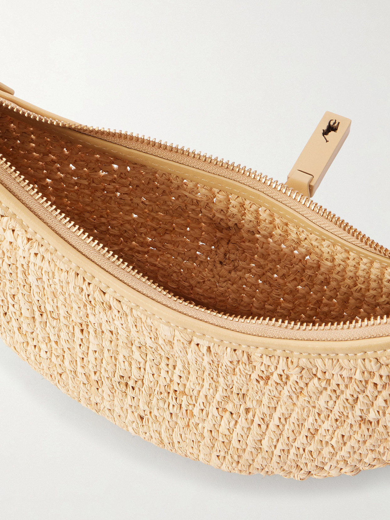 Polo Ralph Lauren Womens Natural Cashmere Polo Id Mini Raffia Shoulder Bag In Sand