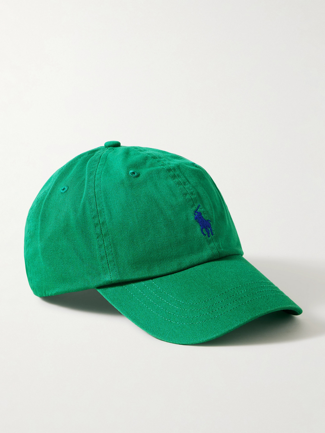 Polo Ralph Lauren Embroidered Cotton-twill Cap In Green