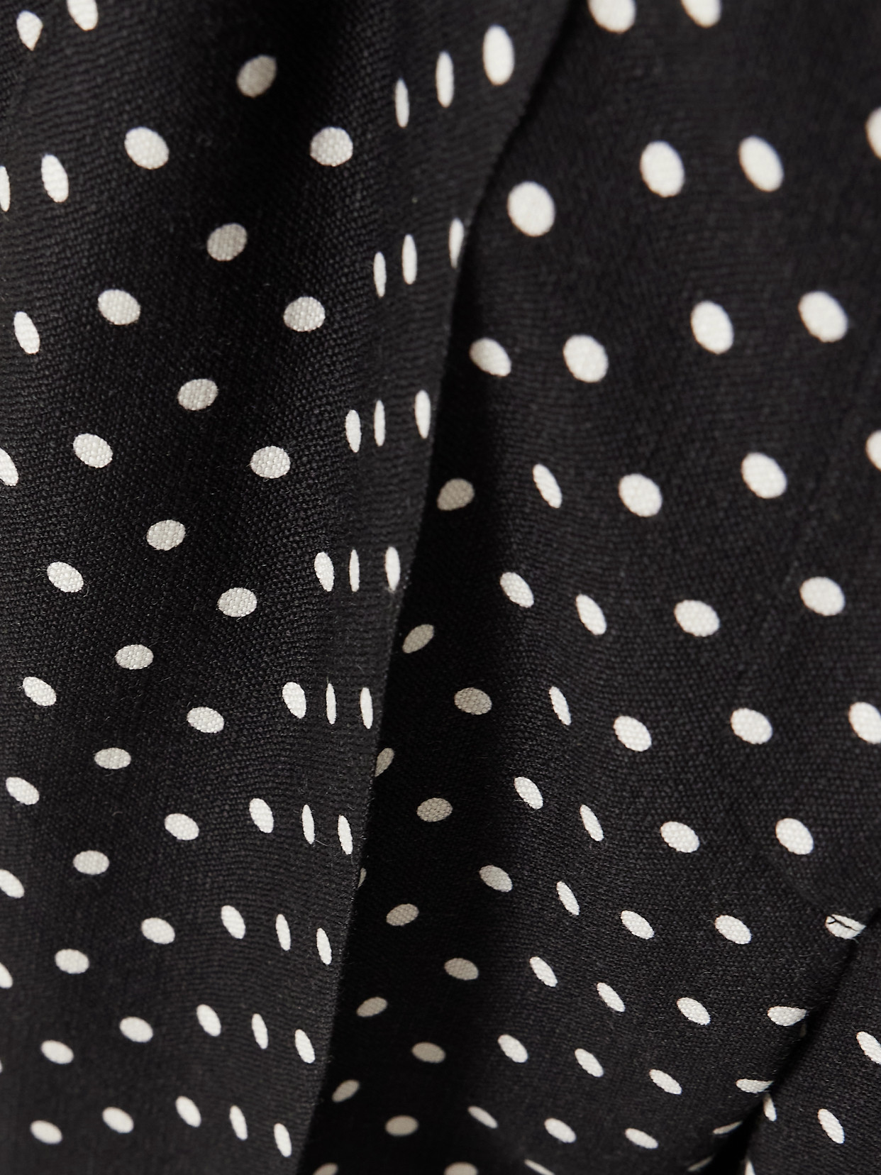 Garavani - Polka-Dot Grain De Poudre Flared Pants