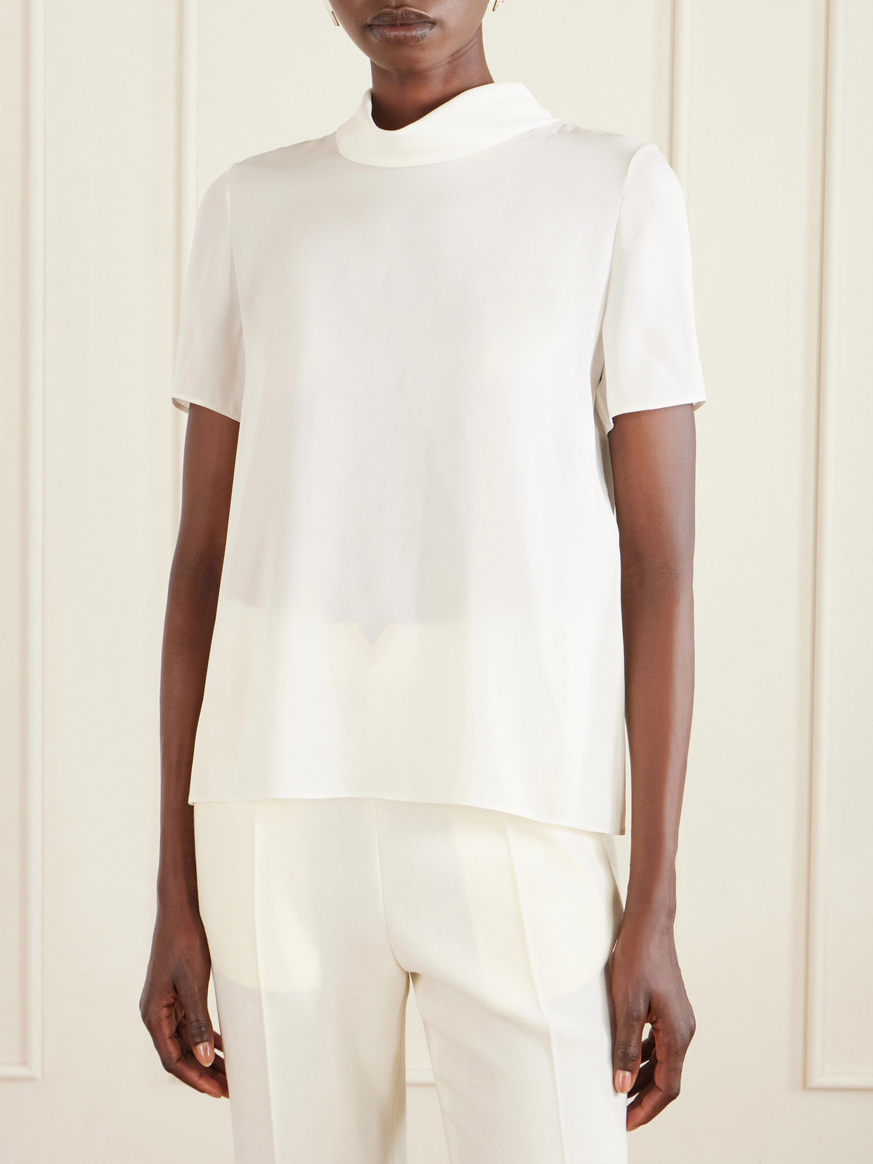 Garavani - Silk-Georgette Blouse