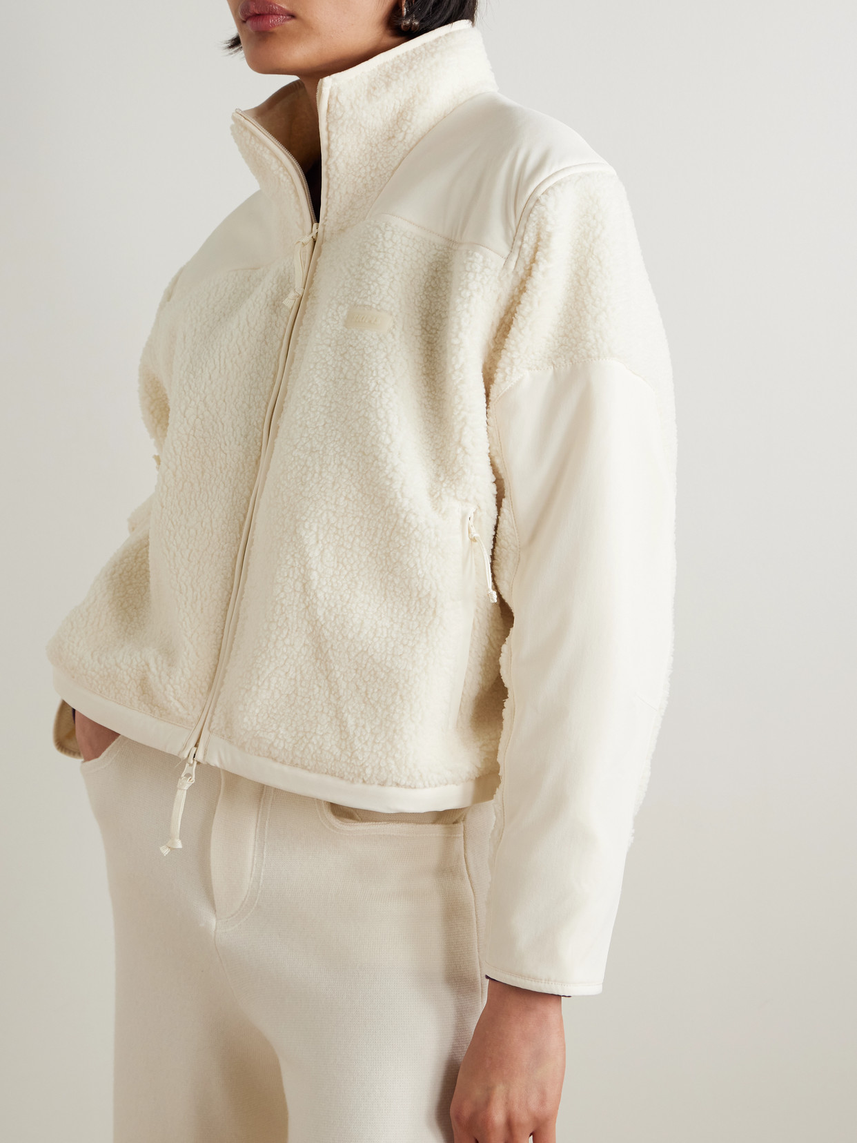 Teddy Boxy Zip Up Jacket