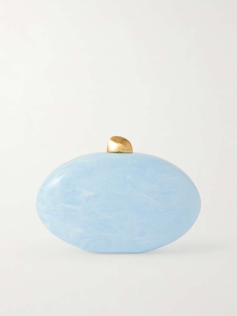 Cult Gaia Eviana Marbled Acrylic Clutch