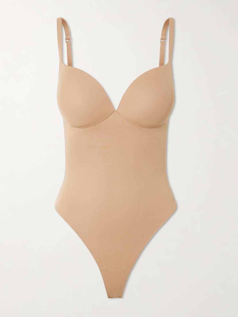 Skims Skims Ultimate Body Push-up Thong Bodysuit - Clay