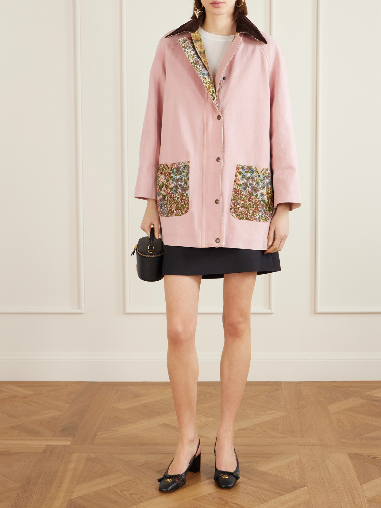 Garavani - Corduroy-Trimmed Cotton And Linen-Blend Jacket