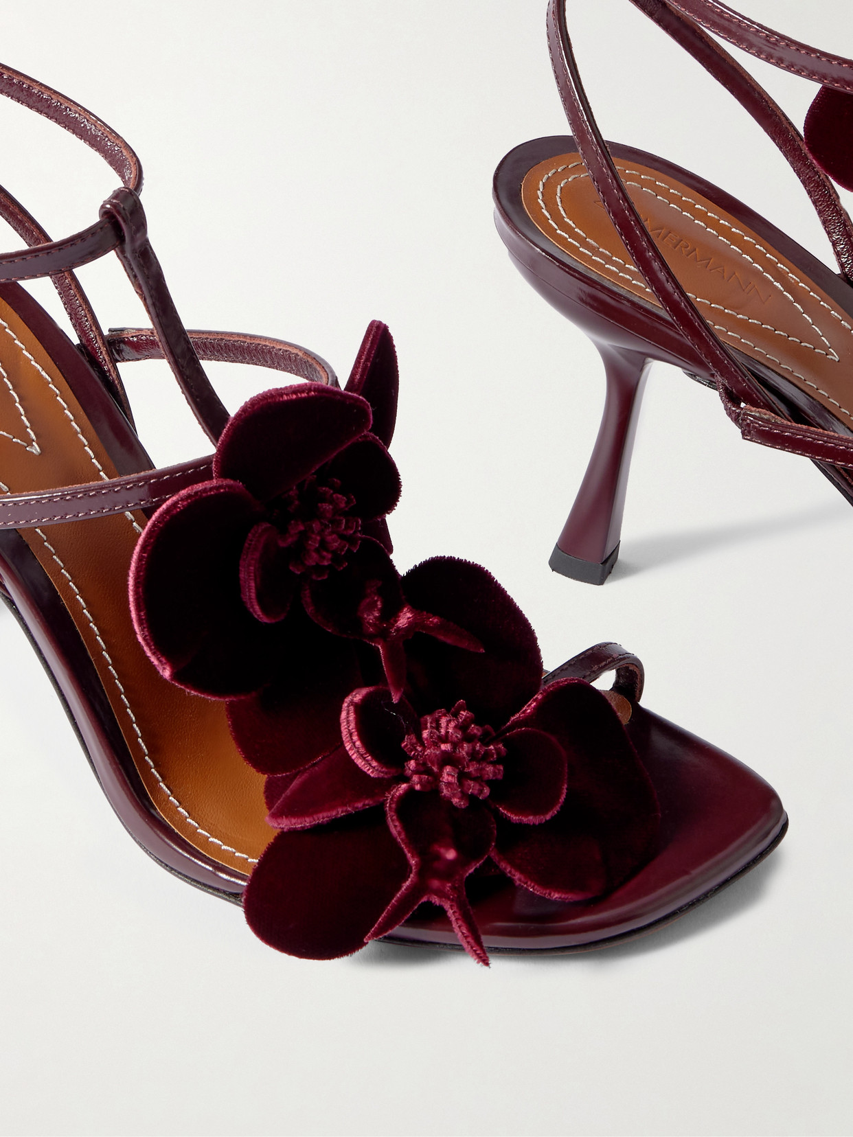 Zimmermann Orchid Sandal In Burgundy
