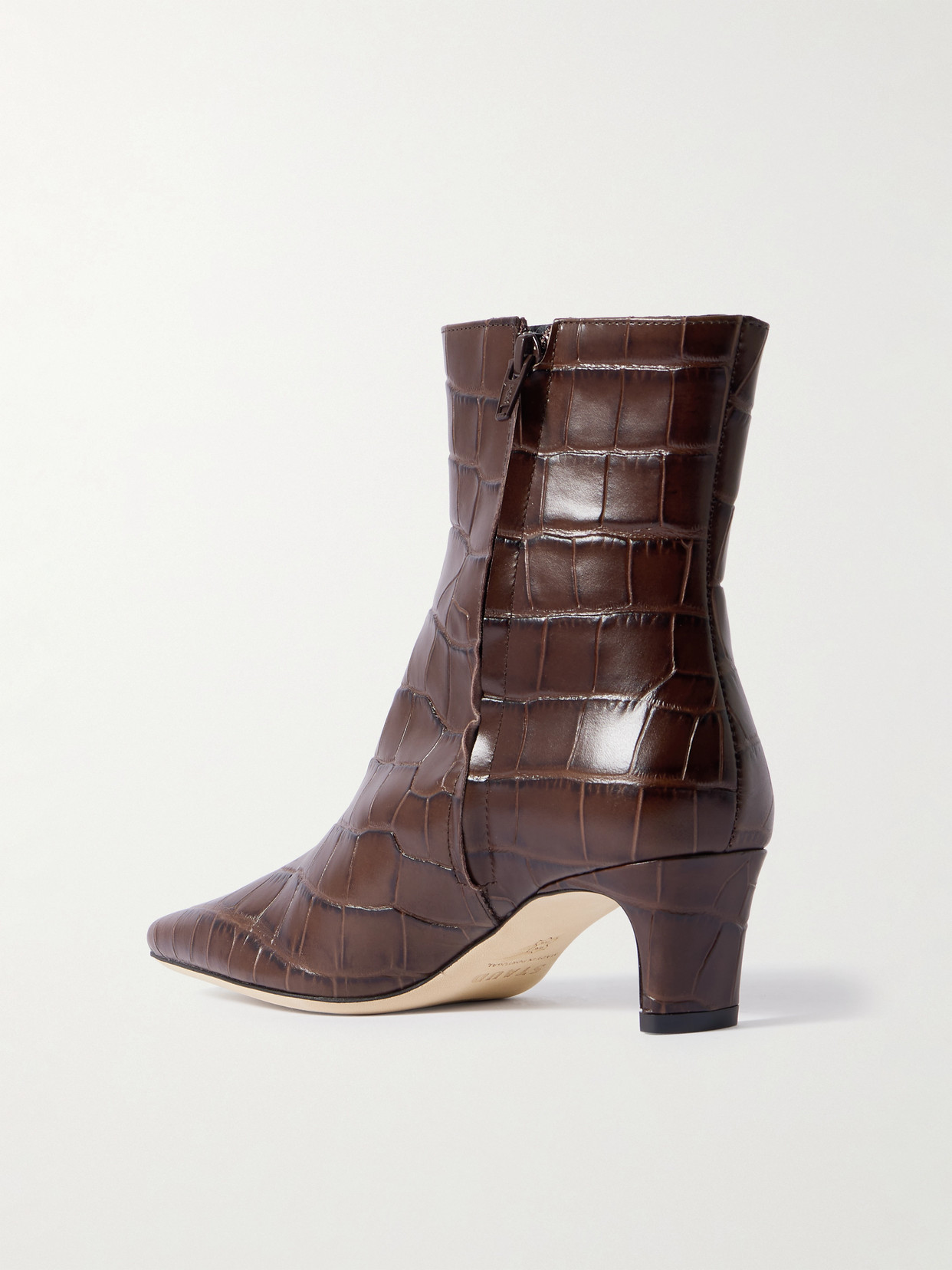 Wally Croc-Effect Ankle Boots