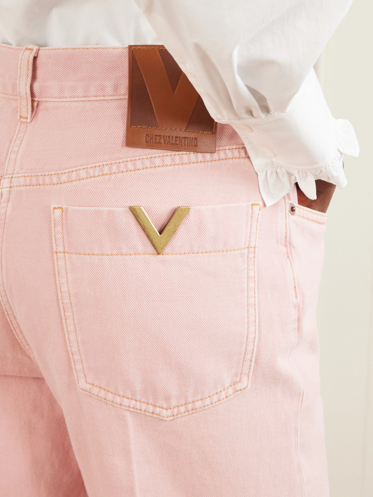 Garavani - Mid-Rise Straight-Leg Jeans