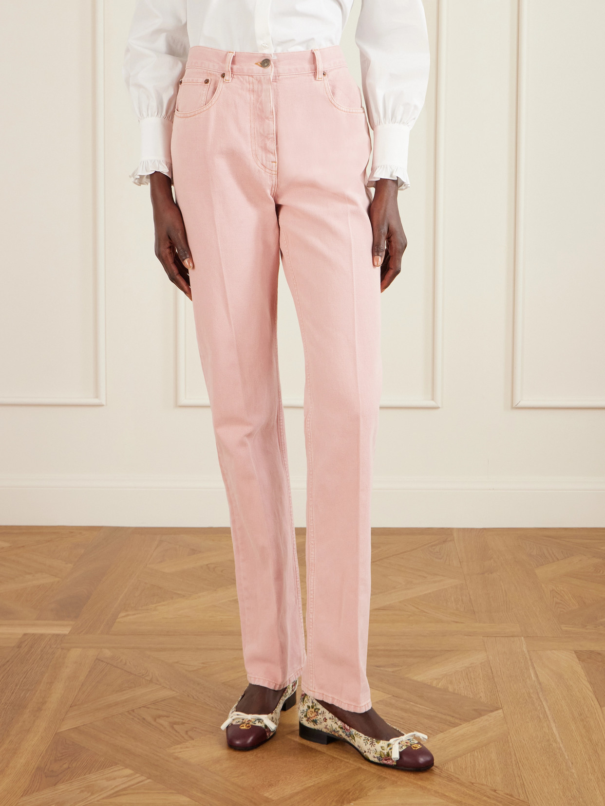 Garavani - Mid-Rise Straight-Leg Jeans