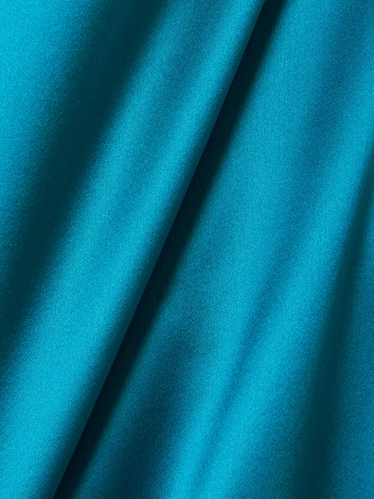 Valentino Velvet-trimmed Satin-crepe Maxi Skirt In Blue