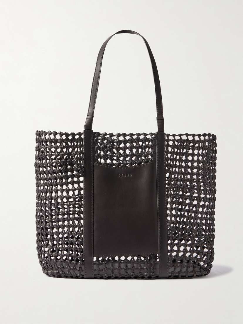 Staud Getaway Knotted Leather Tote