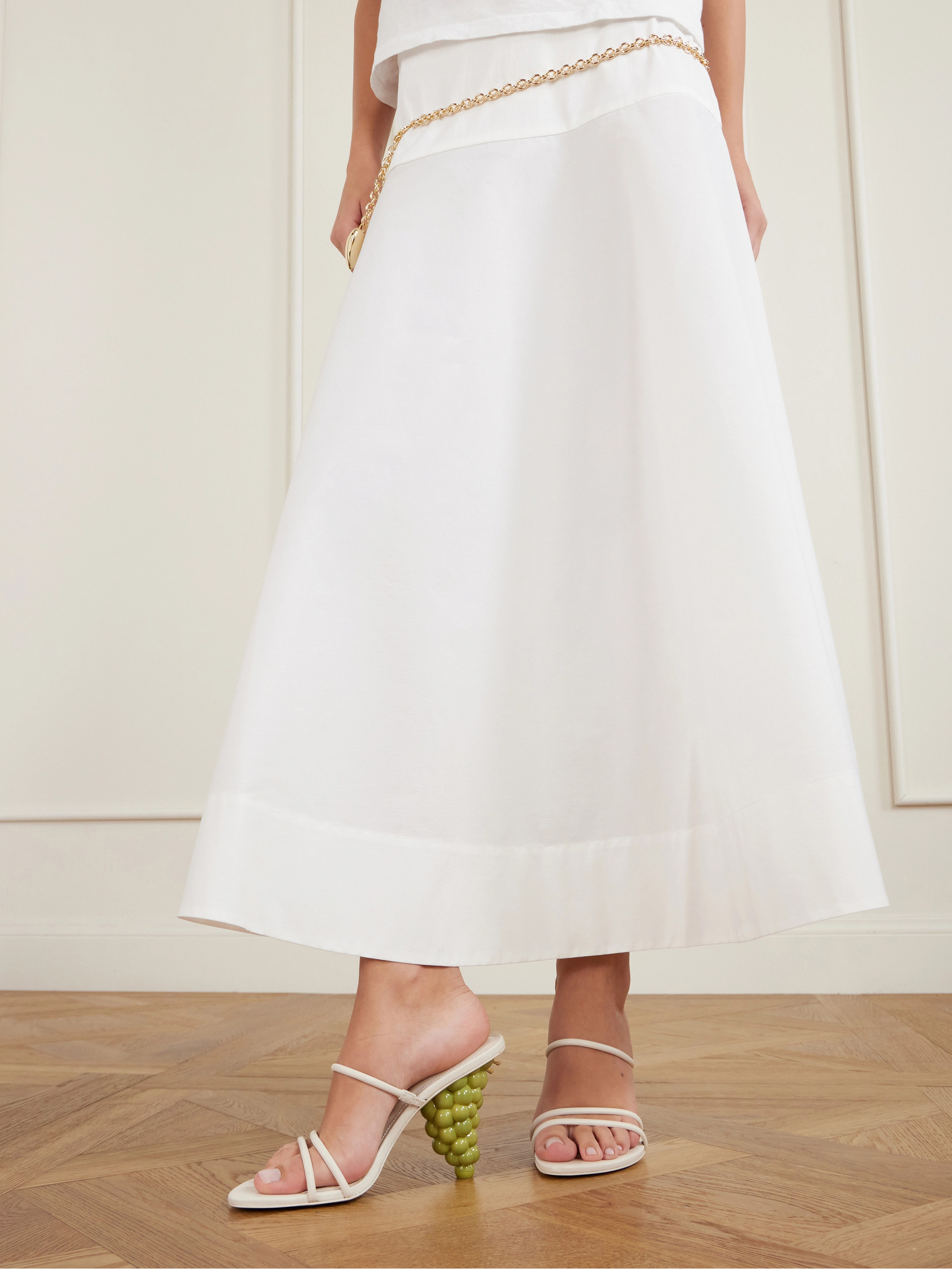 Cult Gaia Grape leather sandals thumbnail