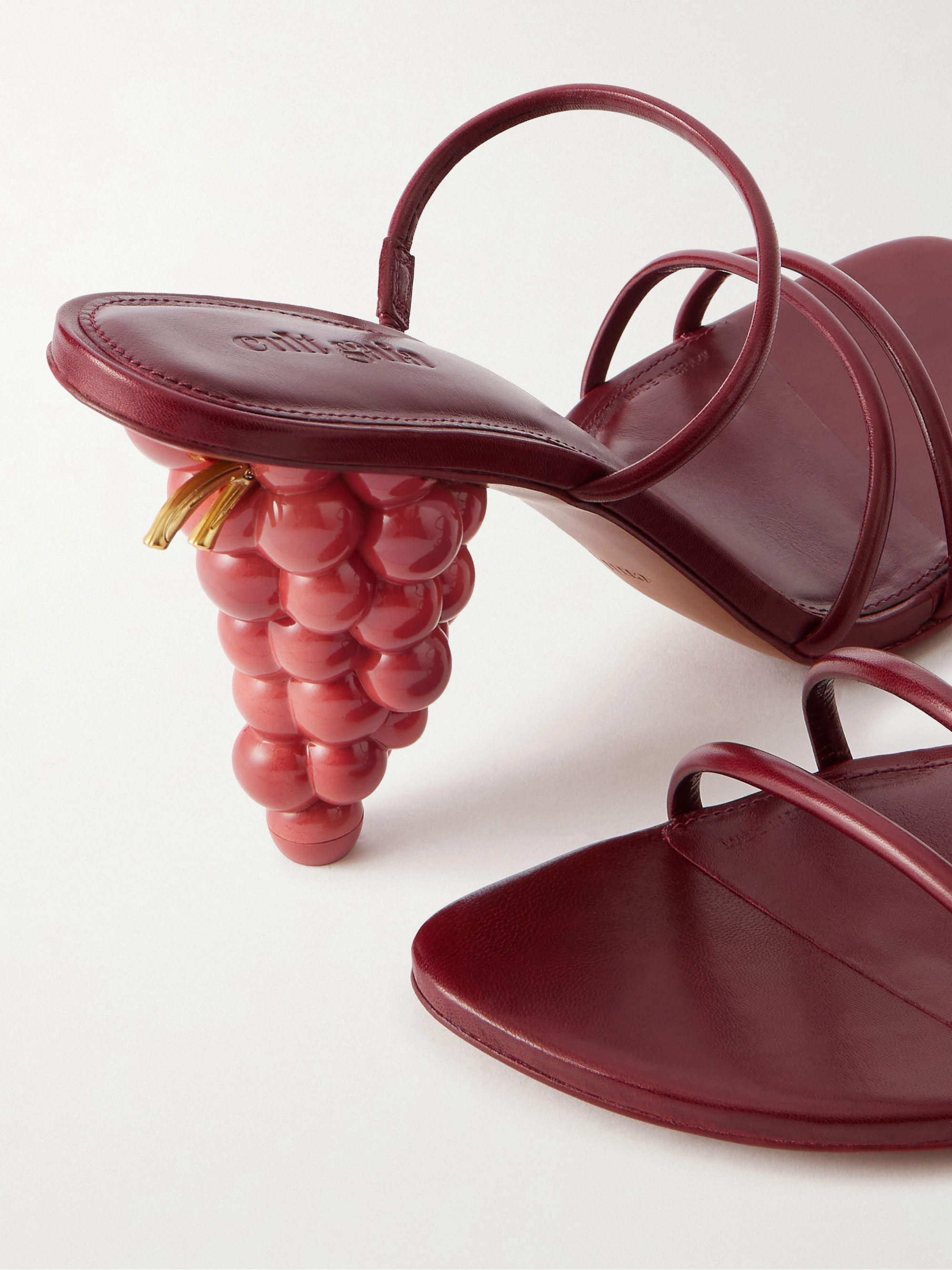 Cult Gaia Grape leather sandals