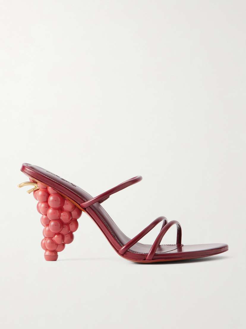 Cult Gaia Grape Leather Sandals