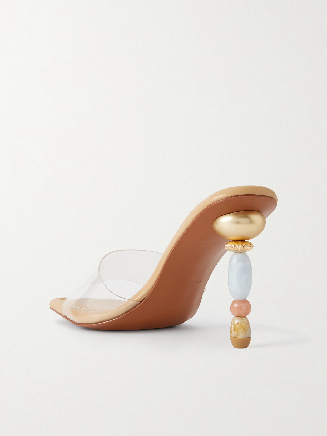 Cult Gaia Mahina Pvc Mules In Multi