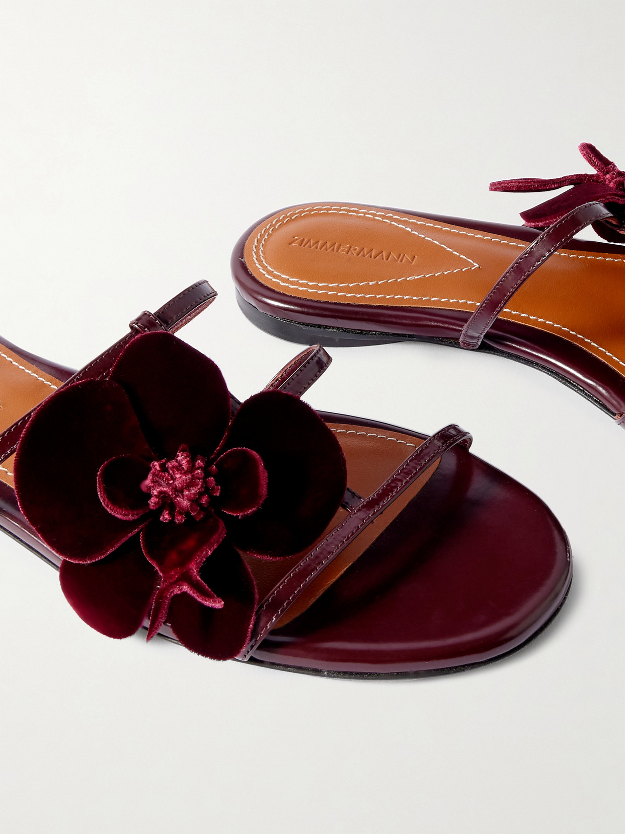 Zimmermann Orchid Slide In Burgundy