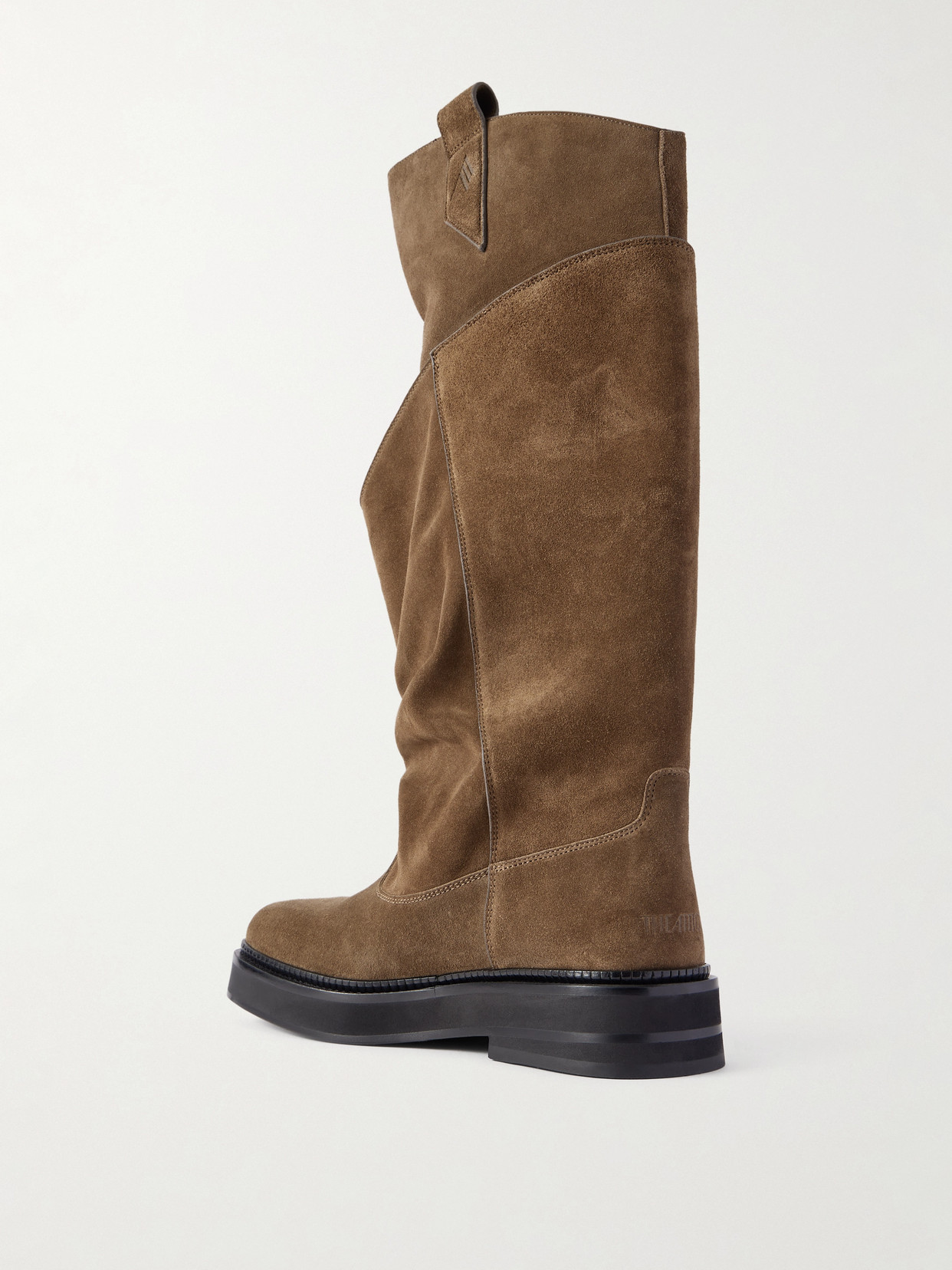 Attico 35mm Passeggiata Suede Knee-high Boots In Brown