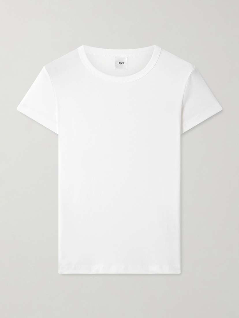 LESET Nando Ribbed Cotton-jersey T-shirt