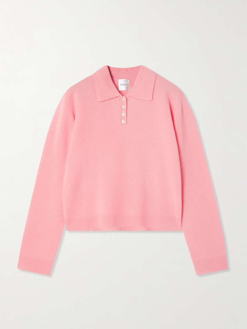 LESET Jesse Wool Polo Sweater