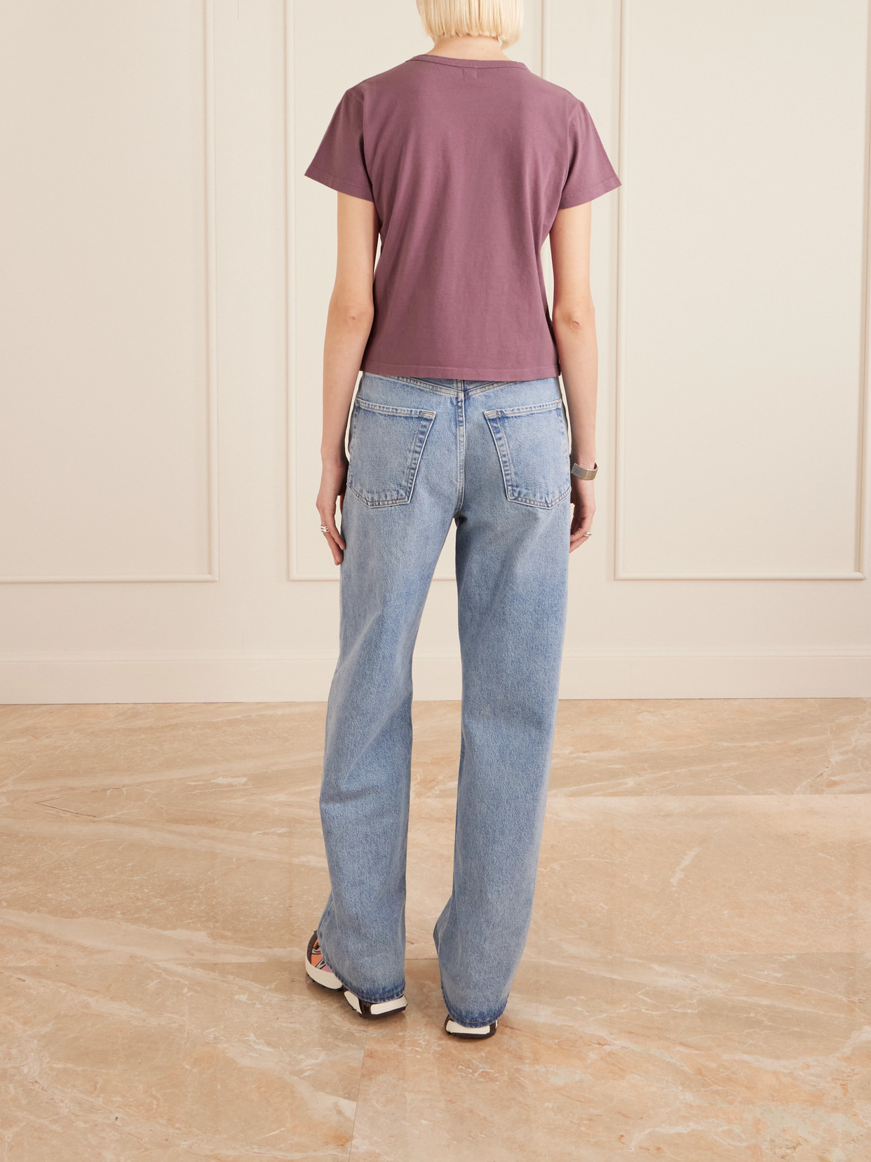 Leset The Margo Cotton-jersey T-shirt In Pink