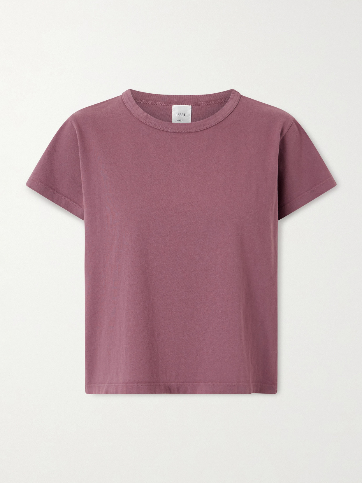 Leset The Margo Cotton-jersey T-shirt In Pink