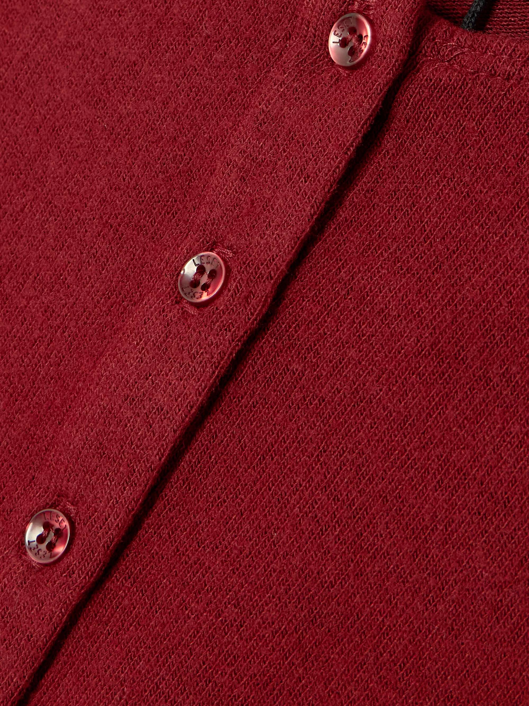 LESET Lauren verkürzter Cardigan aus gebürstetem Stretch-Strick