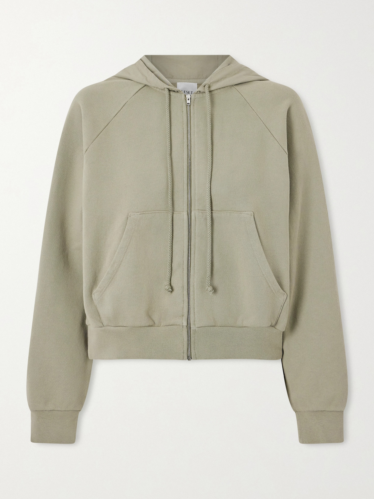 Leset Jamie Cotton Hoodie In Green