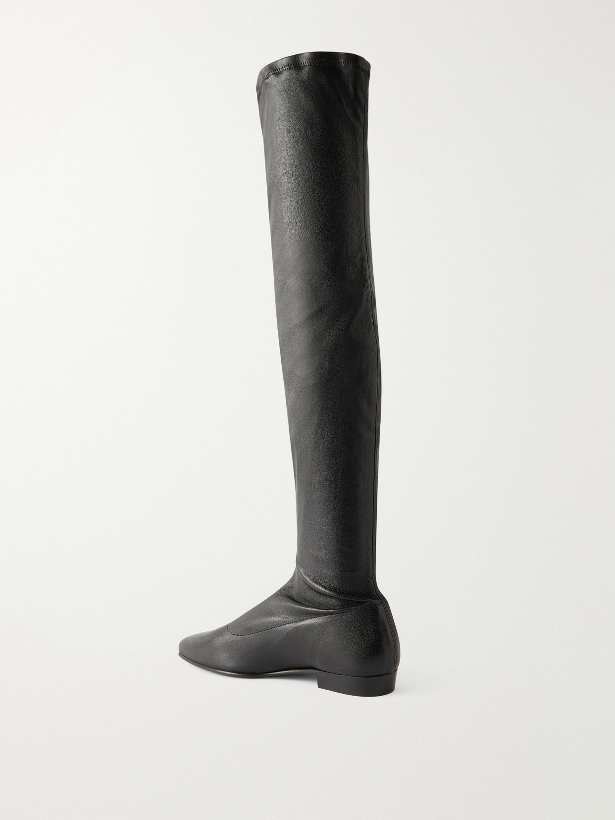 Staud Keith Leather Boots In Black