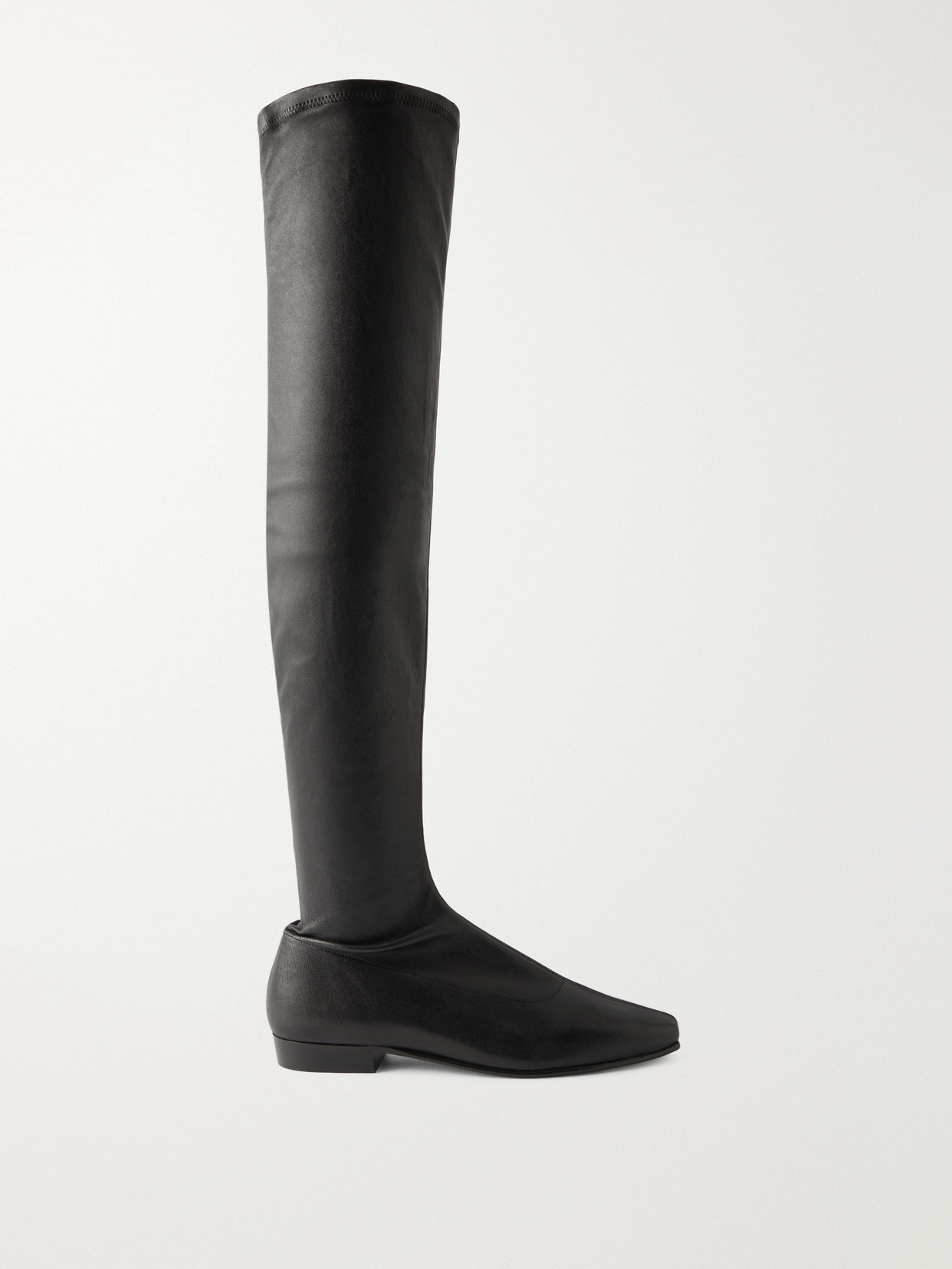 Staud Keith Leather Boots In Black
