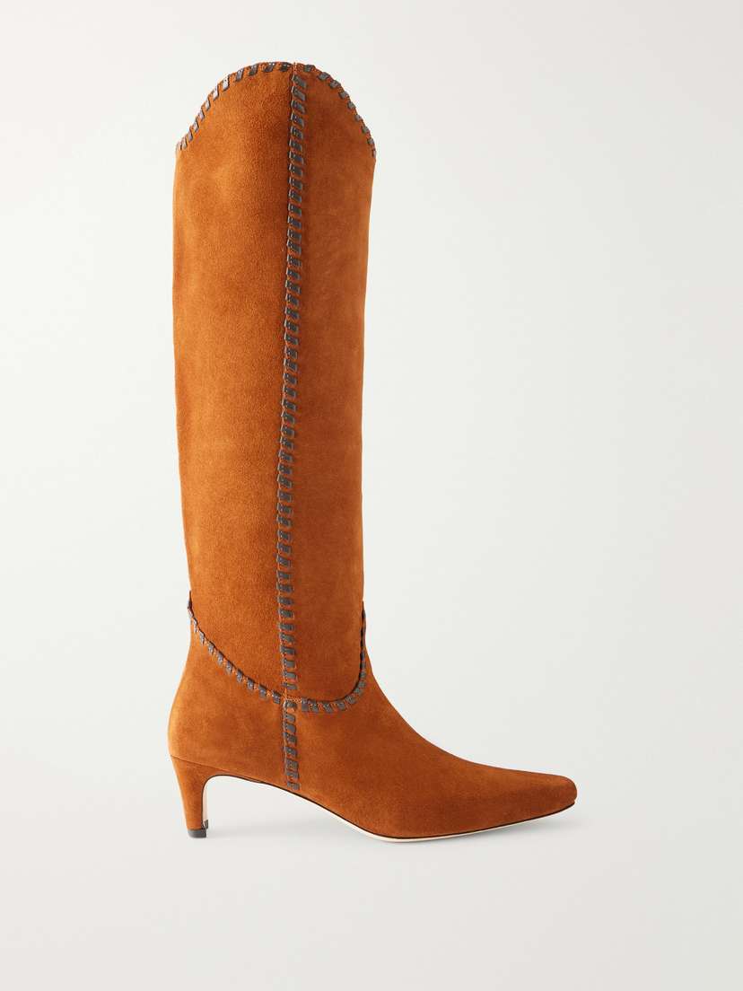 Staud Wally Suede Knee Boots - Women's Shoes