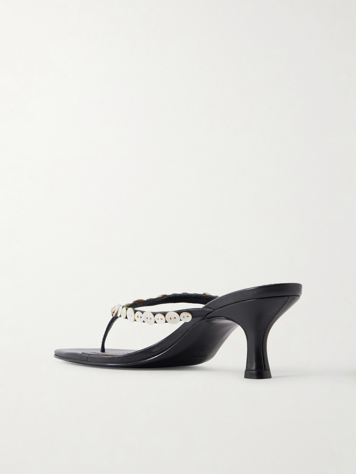 Freja Button-Embellished Sandals
