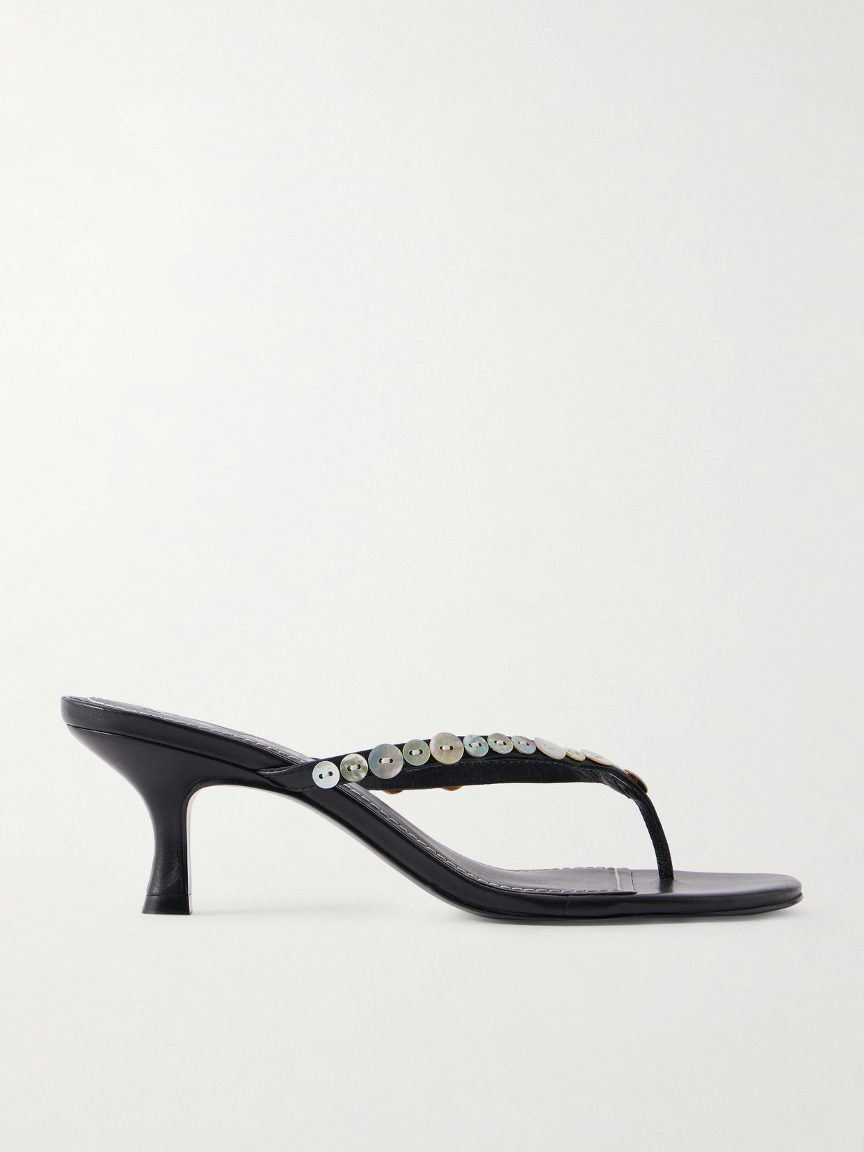 Freja Button-Embellished Sandals