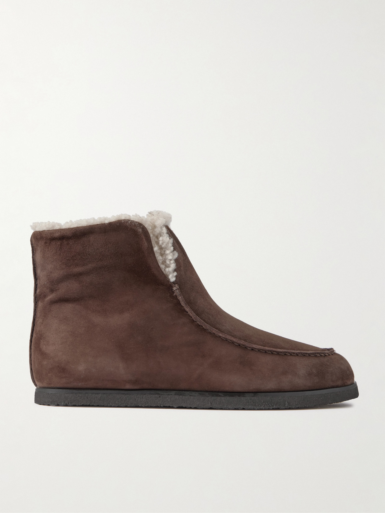 Legres 52 Shearling Ankle Boots In Brown