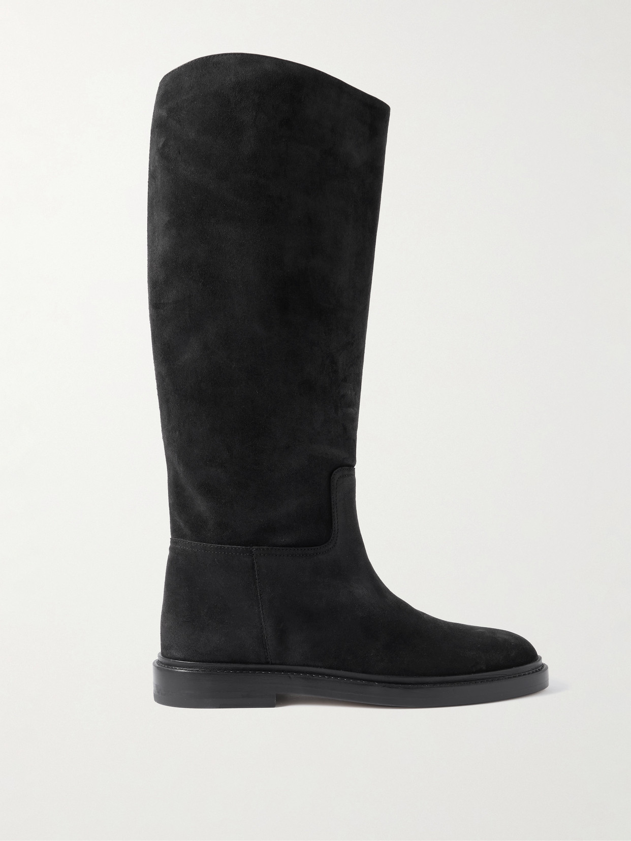 Legres 80 Suede Knee Boots In Black