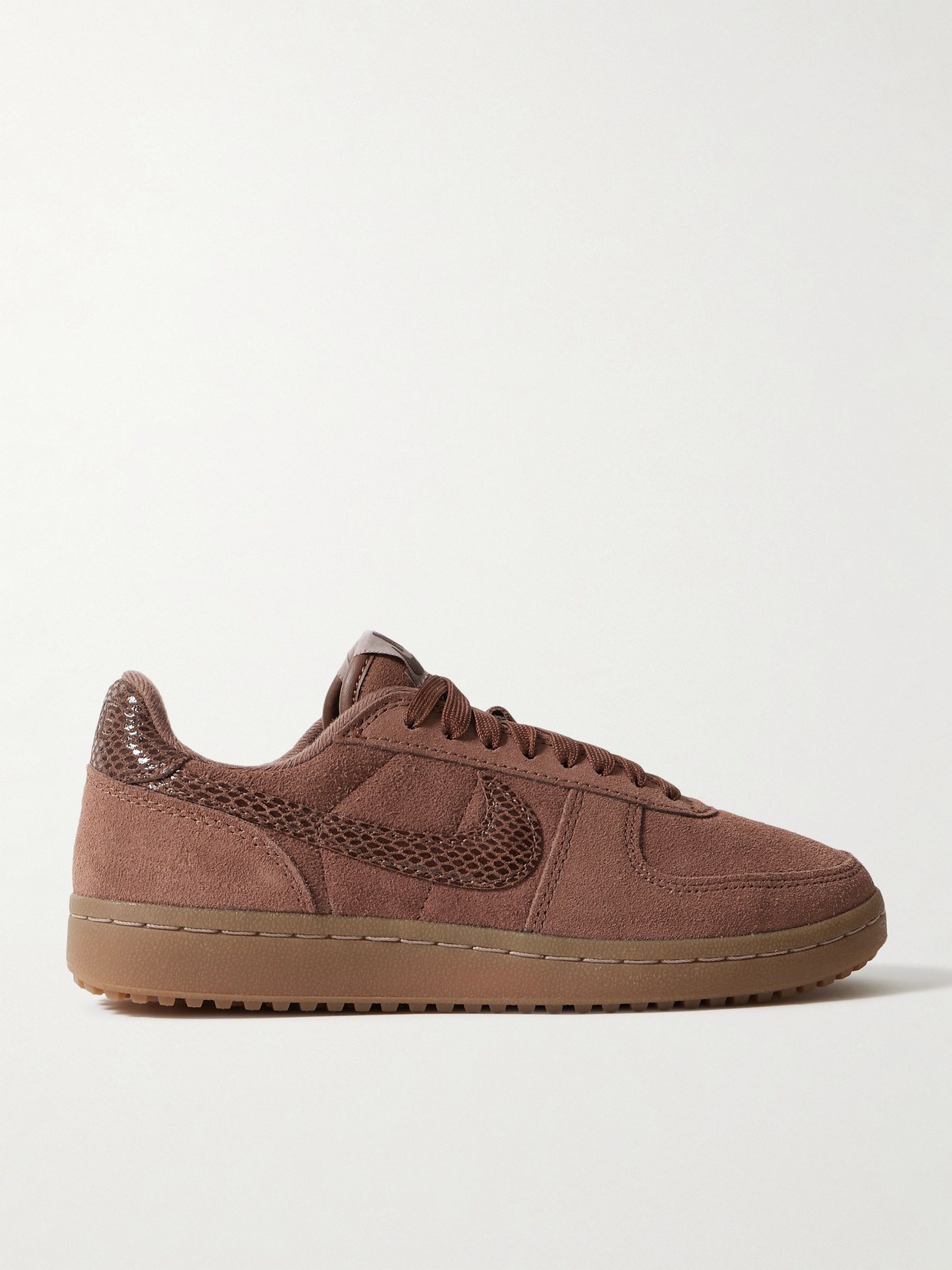 Nike Field General Paneled Suede Sneakers In Brown