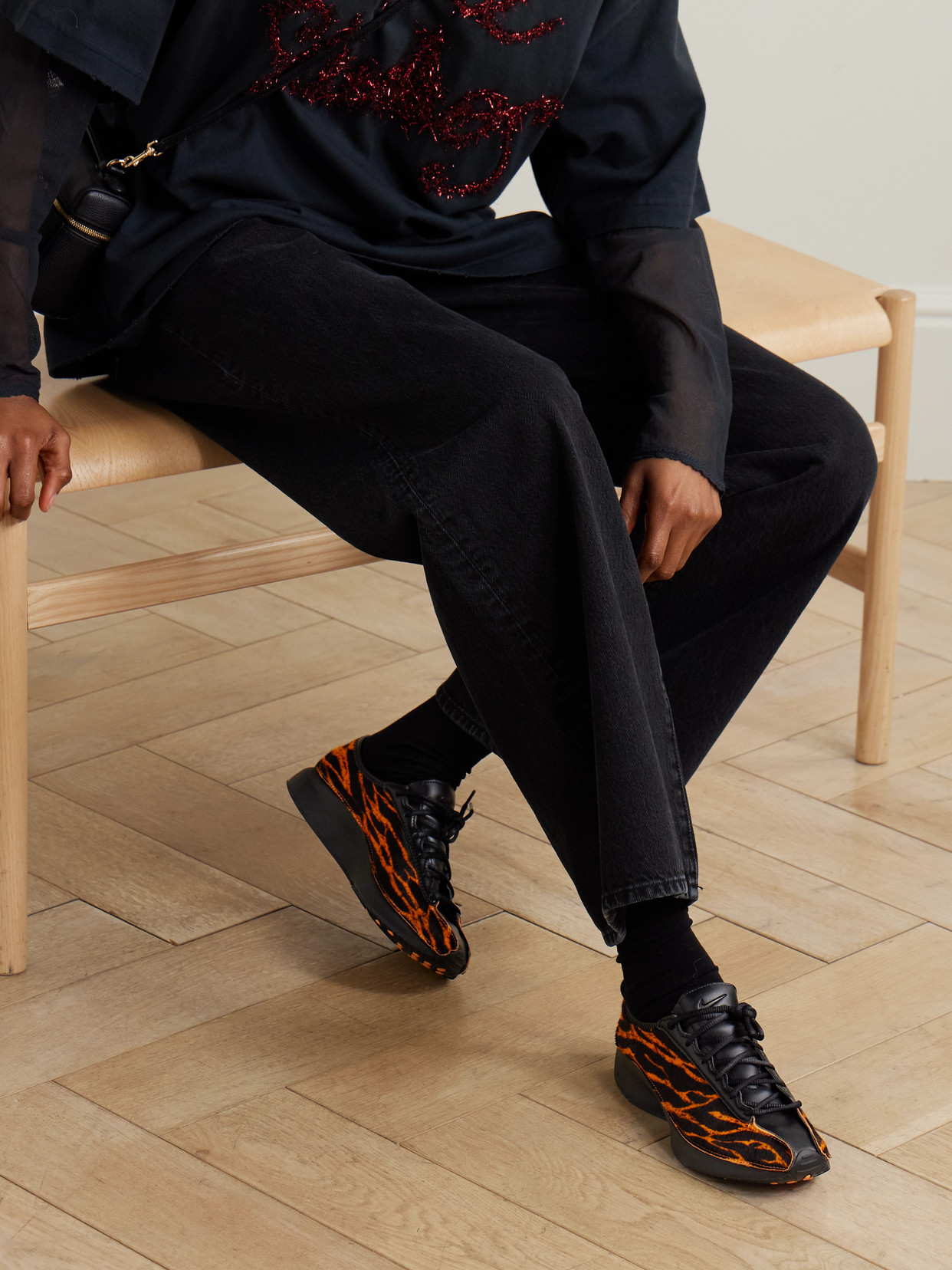 Air Superfly Lx Cheetah-Print Calf Hair And Sneakers