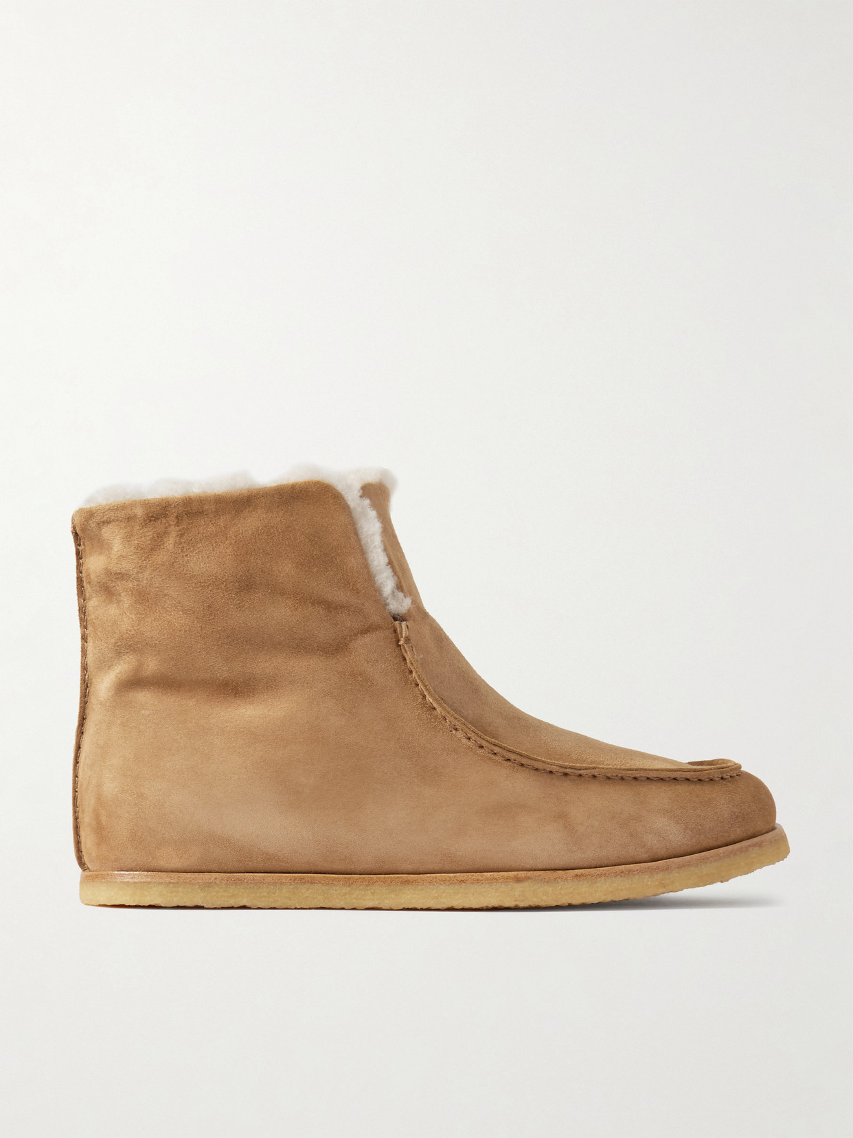 Legres 52 Shearling Ankle Boots In Neutral