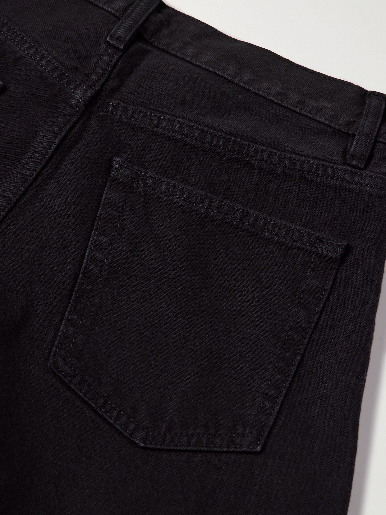 Frame The Bubble High-rise Barrel-leg Jeans In Black