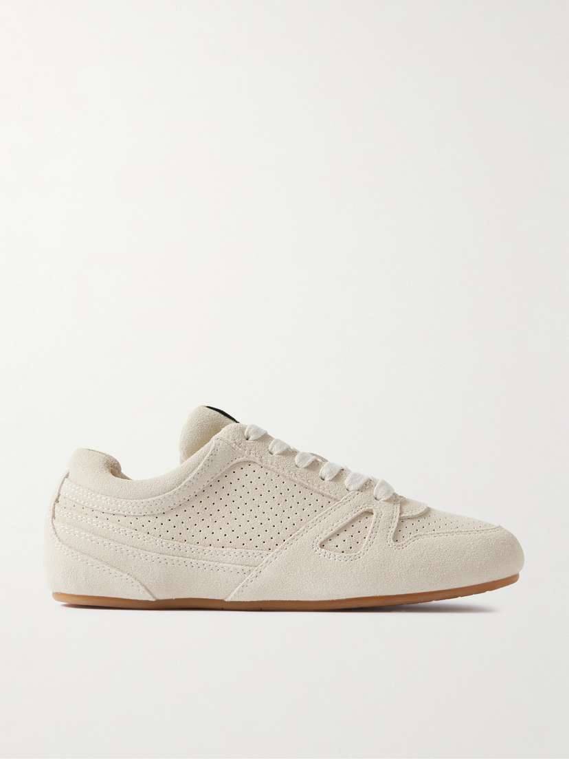 Isabel Marant Senny Perforated Suede Sneakers