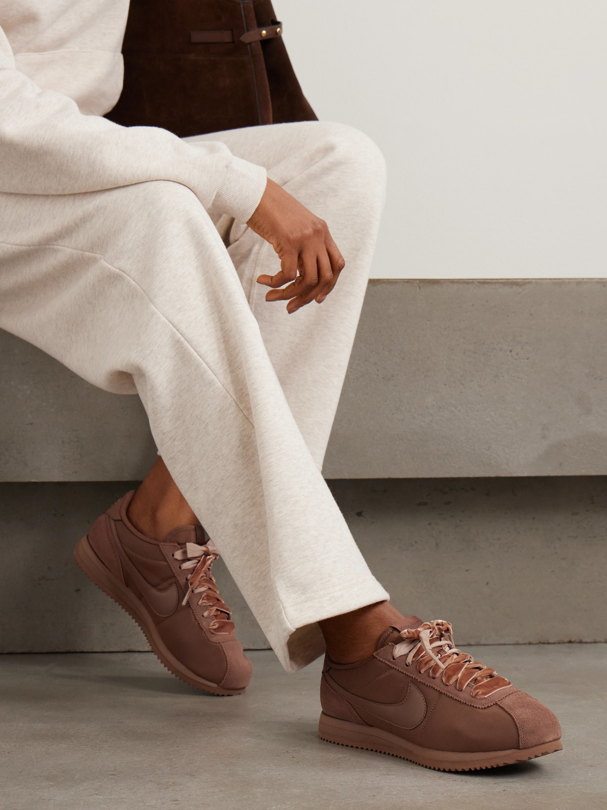 Cortez Leather, Suede And Canvas Sneakers