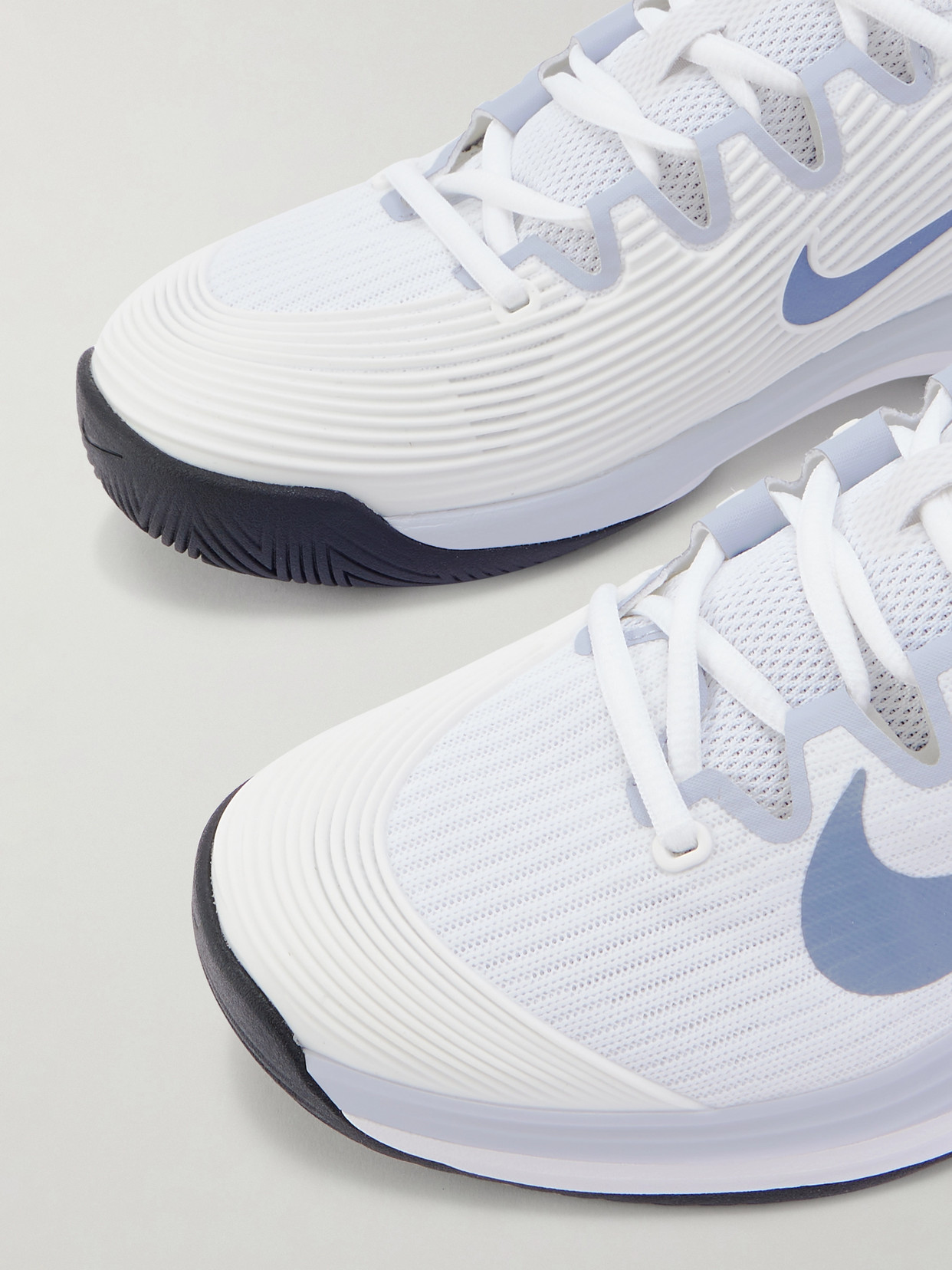 Vapor 12 Rubber-Trimmed Mesh Tennis Sneakers