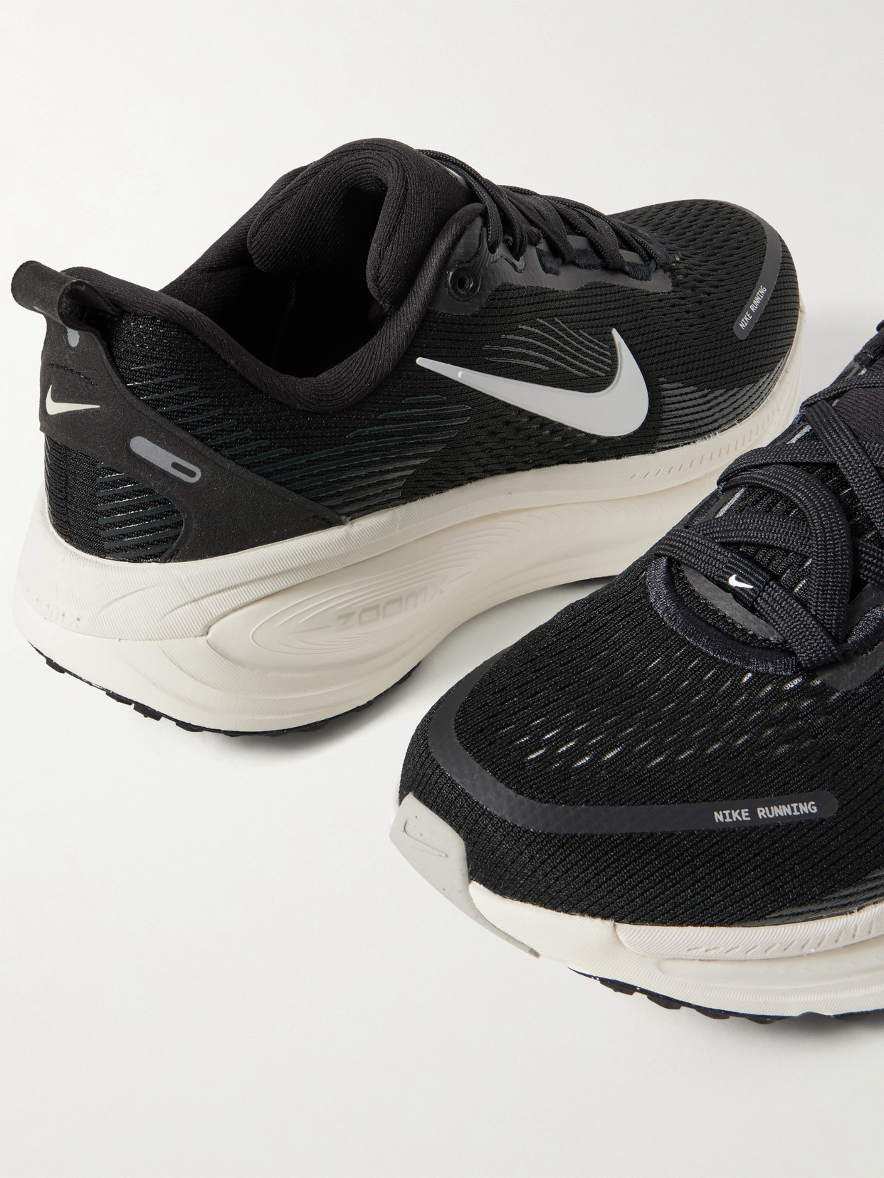 Nike Vomero 18 Felt And Rubber-trimmed Mesh Sneakers In Black