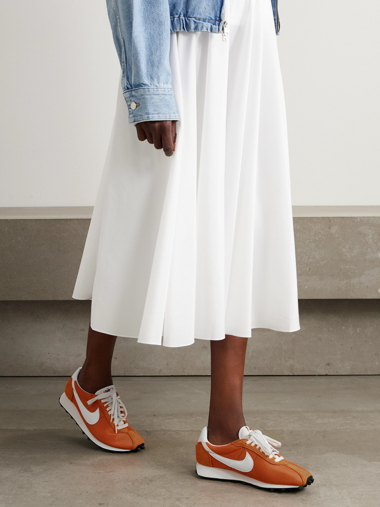 Ld-1000 Leather And Brushed Sneakers