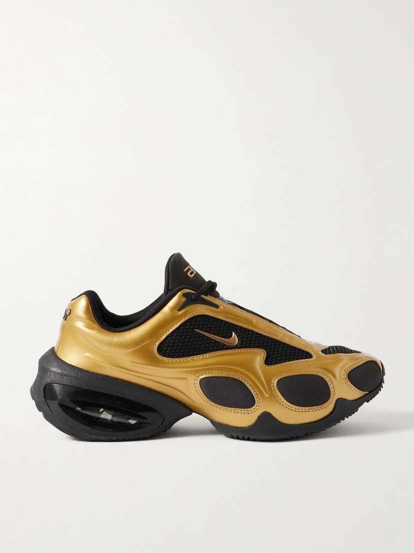 Nike Air Max Muse Mesh-trimmed Metallic Sneakers